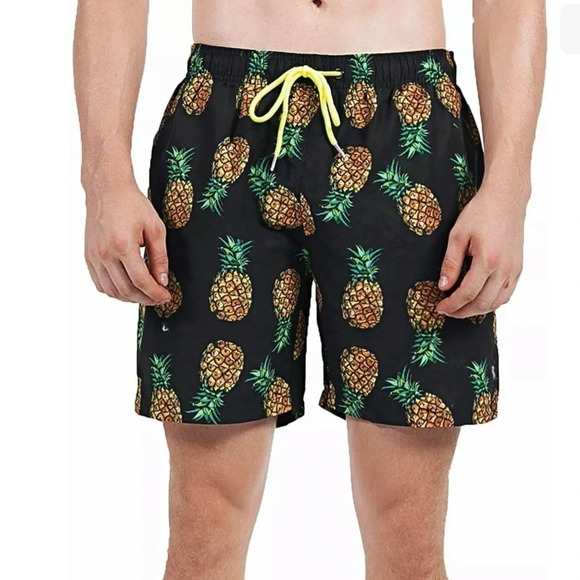 YnimioAOX Men's Swim Trunks Quick Dry Pineapple 🍍 - Picture 1 of 12
